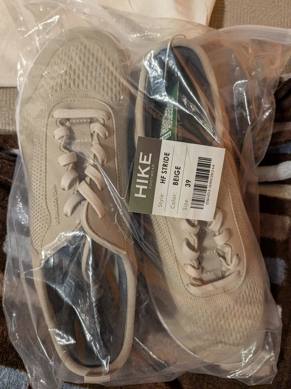 HIKE Women’s Neutral Beige Casual Knit Sneakers